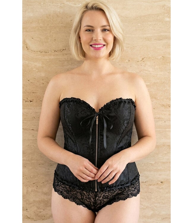Sadie Plus Black Corset 819X