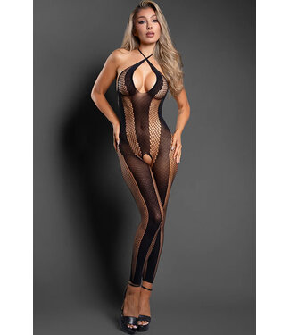 Black Halter Bodystocking SF1020