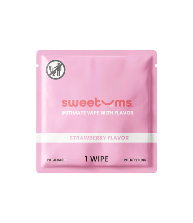 Sweetums Intimate Wipes Strawberry Flavor 10-Pack