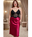Ayla Plus Red/Black Long Gown 5133X