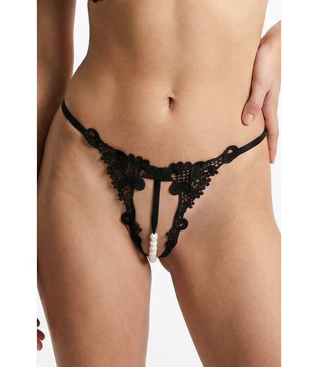 Lace Crotchless Panty 5402 One Size
