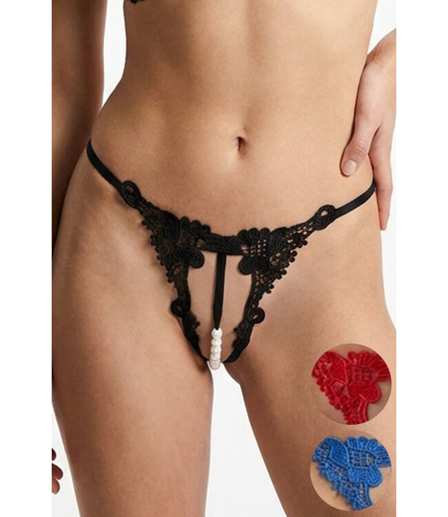 Lace Crotchless Panty 5402 One Size