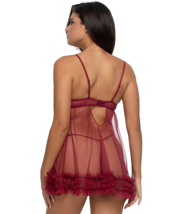 Katherine Red Plum Babydoll 999554