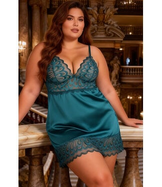 Grace Plus Green Chemise R81167-3