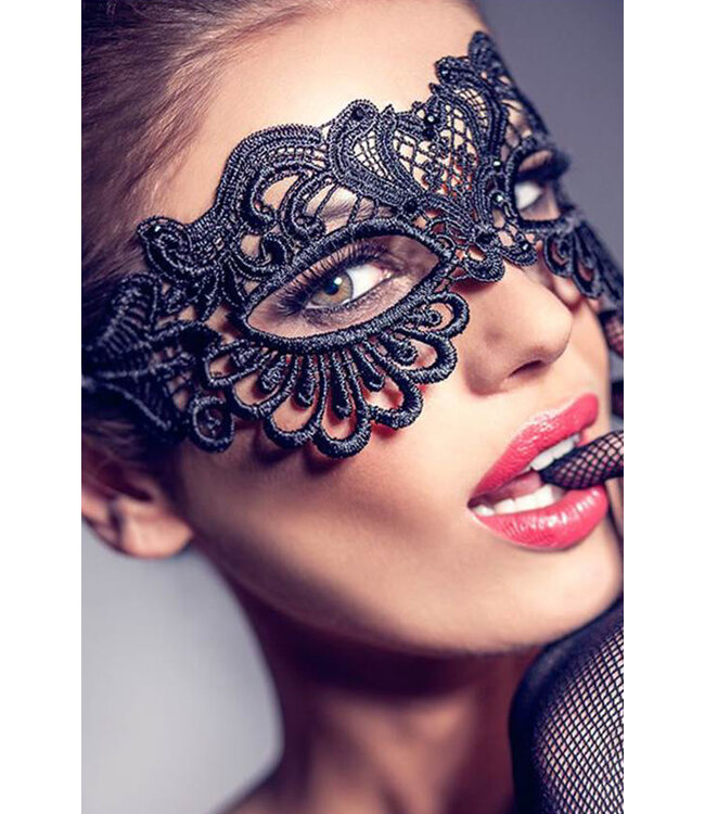 Enchanting Sexy Black Lace Eye Mask 2 Pack C80609 One Size