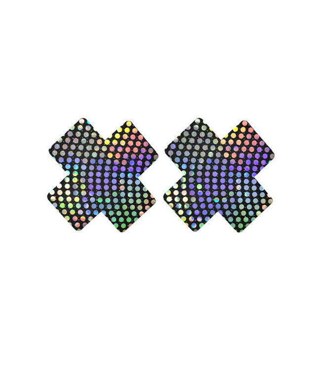 Laser Look Cross Pasties NC243 One Size