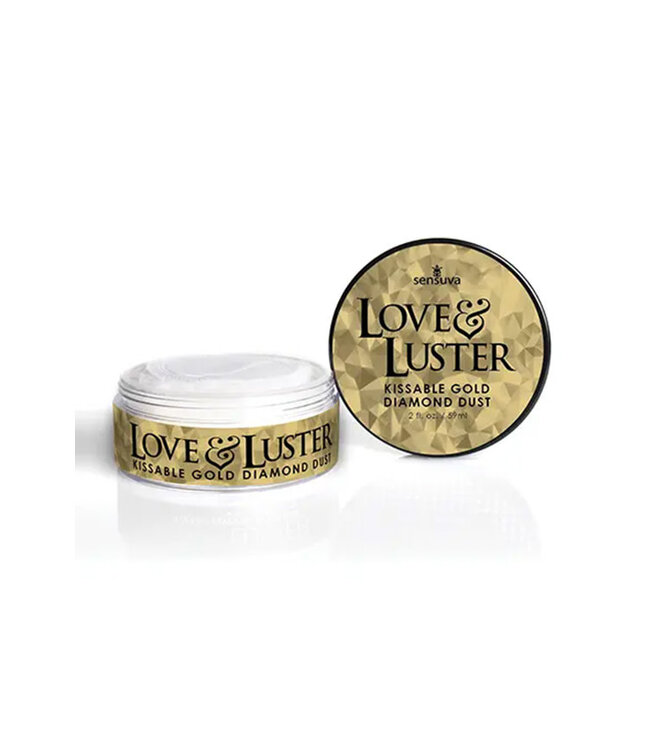 Sensuva Love & Luster Kissable Gold Diamond Dust Jar 2oz