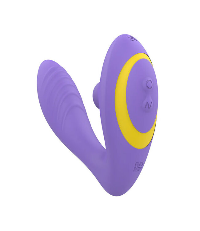 ROMP Reverb Rechargeable Silicone Clitoral and G-Spot Stimulator Purple