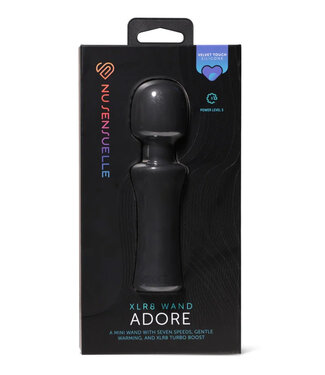 Nu Sensuelle Adore XLR8 Wand with Heat Black