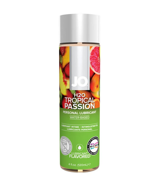 JO H2O Tropical Passion Flavored Water-Based Lubricant 4oz
