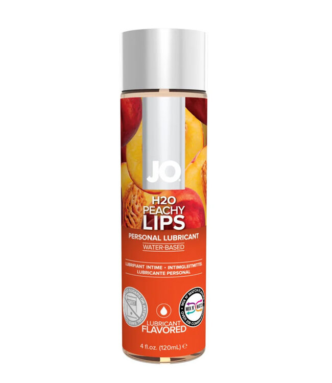 JO H2O Peachy Lips Flavored Water-Based Lubricant 4oz