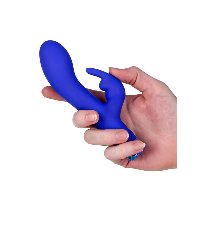 M'Lady Bunny Vibrator 6in Blue