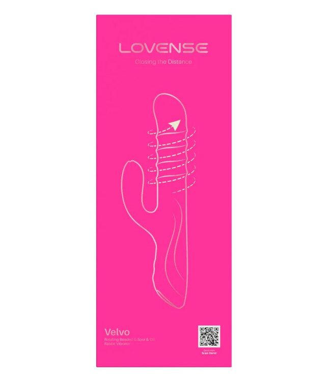 Lovense Velvo Rotating Beaded G-Spot & Clit Rabbit Vibrator