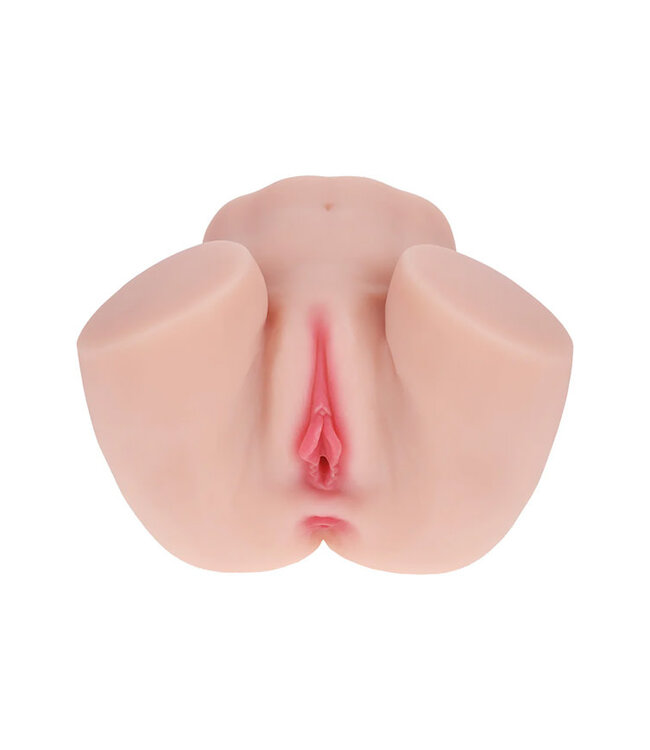Xkin Bodyforms Mia Hart Dual Entry Vibrating Masturbator Beige