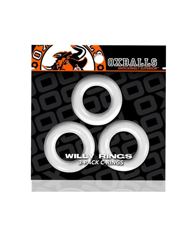 Oxballs Willy Rings 3-Pack Cockrings O/S White