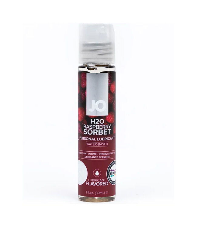 JO H2O Raspberry Sorbet Flavored Water-Based Lubricant 1oz