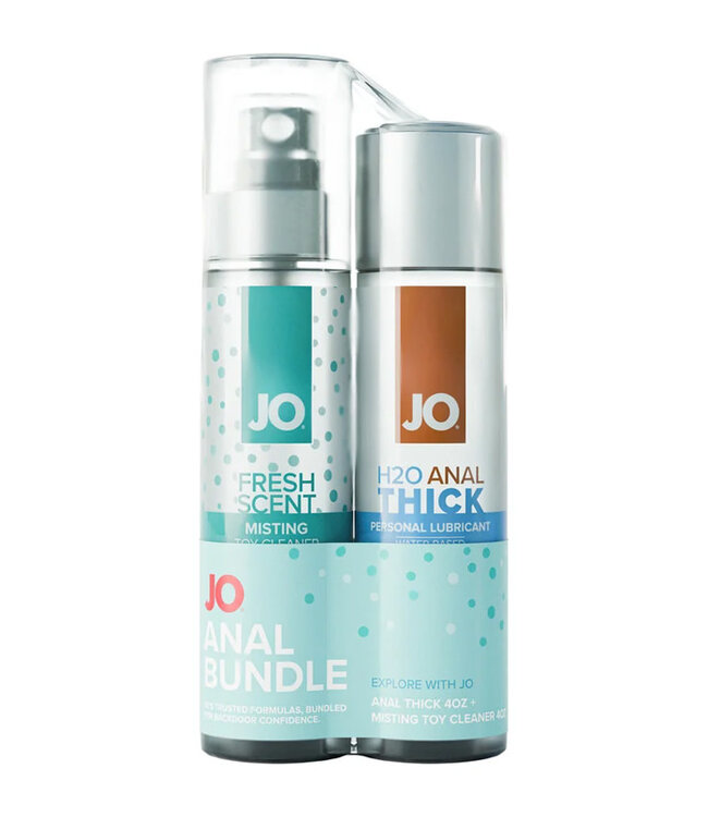 JO Limited Edition Anal Bundle - Anal Thick 4oz + Misting Toy Cleaner 4oz