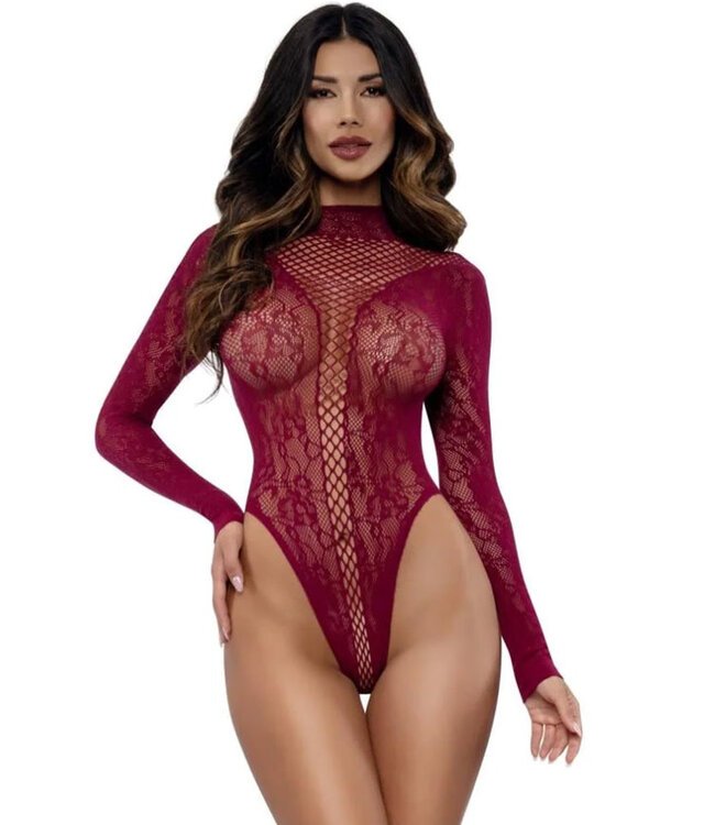 Heather Burgundy Teddy 14107 One Size