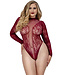 Heather Plus Burgundy Teddy 14107X