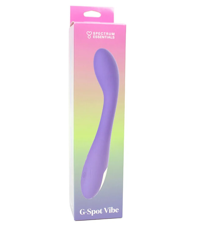 Spectrum Essentials Rechargeable Silicone G-Spot Vibrator Purple
