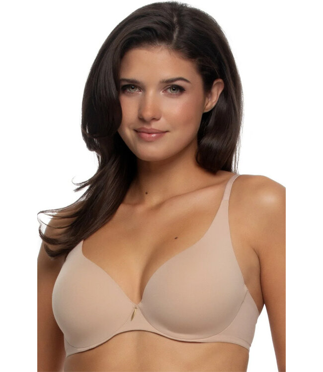 Felina Talia Seamless Plunge T-Shirt Suede Bra 230253