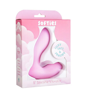 Softies Silicone Vibrator 5in Pink