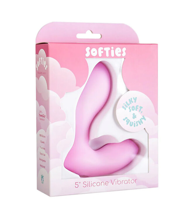 Softies Silicone Vibrator 5in Pink