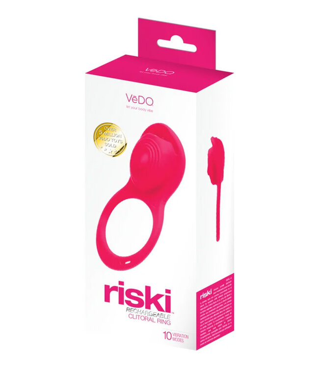 VeDO Riski Rechargeable Clitoral Vibe For Couples Pink