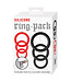 Silicone Ring 6 Pack Red & Black