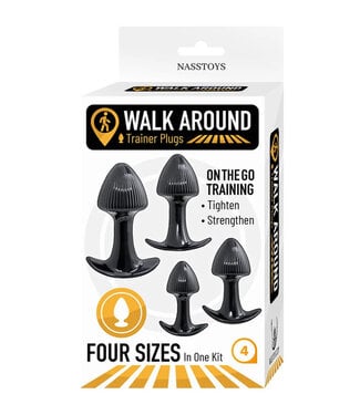 Walk Around Trainer Plugs 4-Piece Set Black