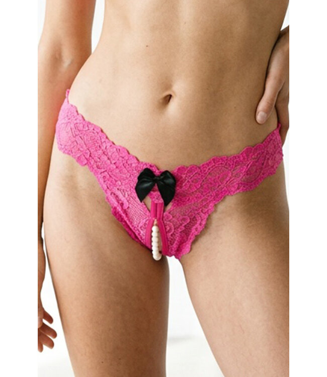 Lace Crotchless Panty 1015 One Size