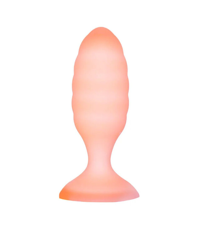 Softies Dual Layer Butt Plug 4in Orange