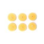 BEES WAX WORKS 6 Tea Light Candles No Cup