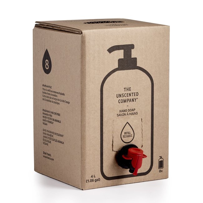 The Unscented Company Hand Soap 4L Refill Box Carbon Environmental