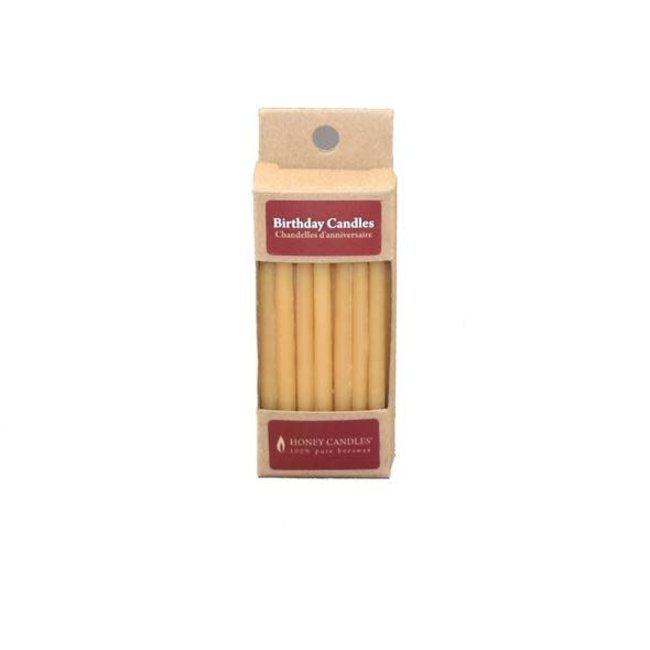 BIRTHDAY BEESWAX CANDLES - NATURAL