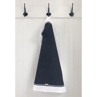 Ten and Co. TEA TOWEL - SCALLOP BLACK