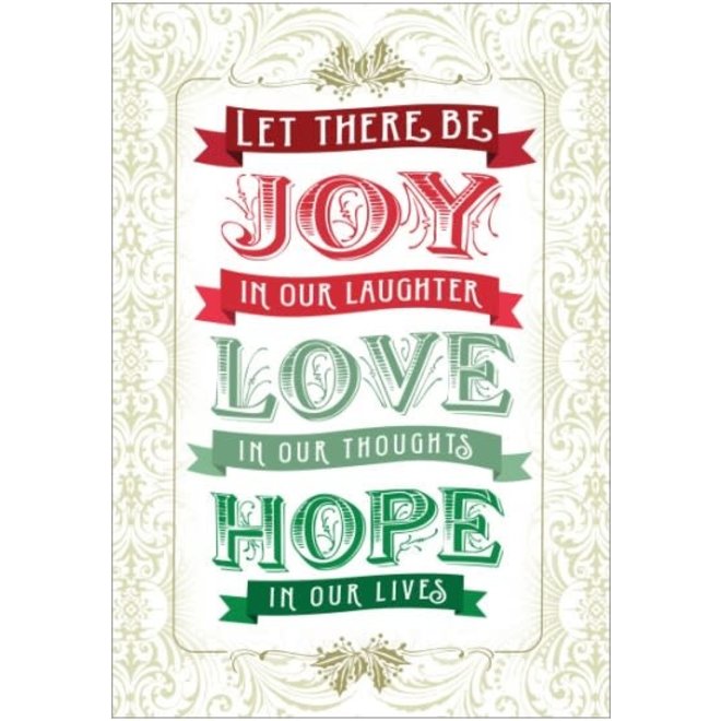JOY LOVE HOPE CARD