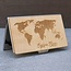 World Map Card Case