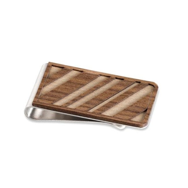 MONEY CLIP - DIAGONAL LINES