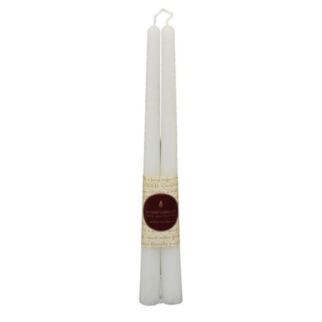 12" BEESWAX TAPER PAIR - PEARL