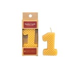 HONEY CANDLES NUMBER 1 BEESWAX CANDLE