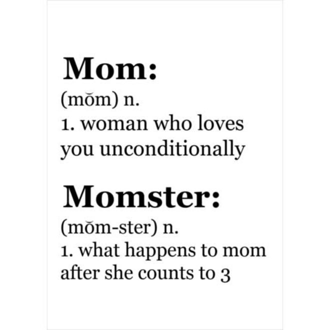 MOM MOMSTER CARD