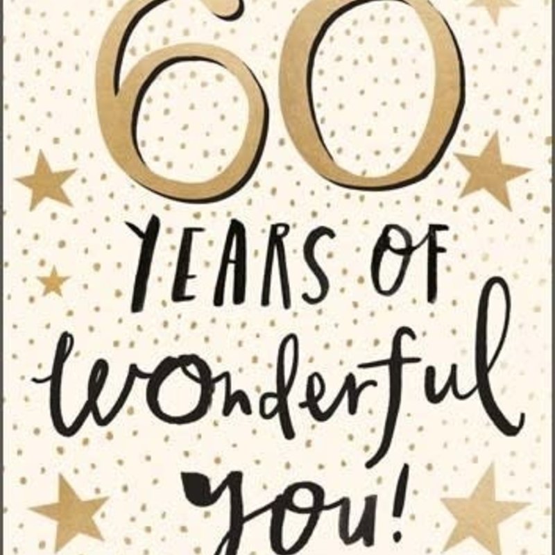 60 YEARS OF WONDERFUL YOU CARD