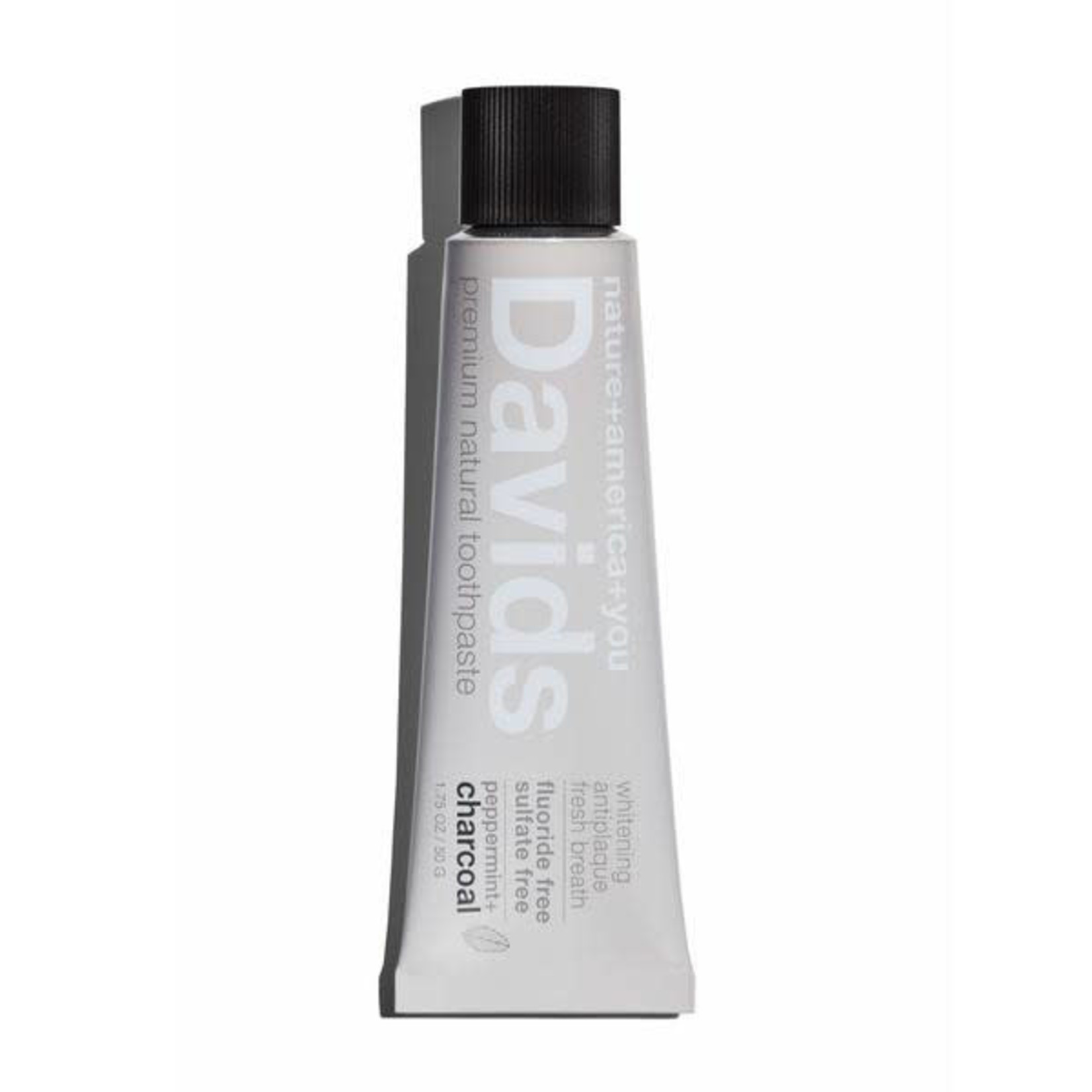 DAVIDS PREMIUM NATURAL TOOTHPASTE - PEPPERMINT + CHARCOAL