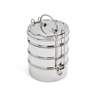 Dalcini Stainless 4-Tier Stacked Food Carrier