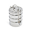 DALCINI STAINLESS 4-TIER STACKED FOOD STORAGE