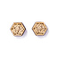 Treeline & Tide Maple Hex Studs