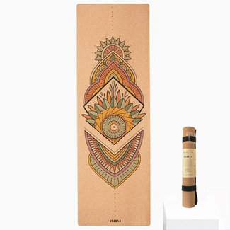 Scoria Mandala Cork Yoga Mat