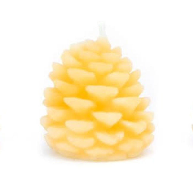 Wee Pine Cone Beeswax Candle