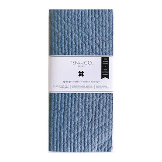 Ten and Co. SOLID SPONGE CLOTHS (2 Pack) - STONE